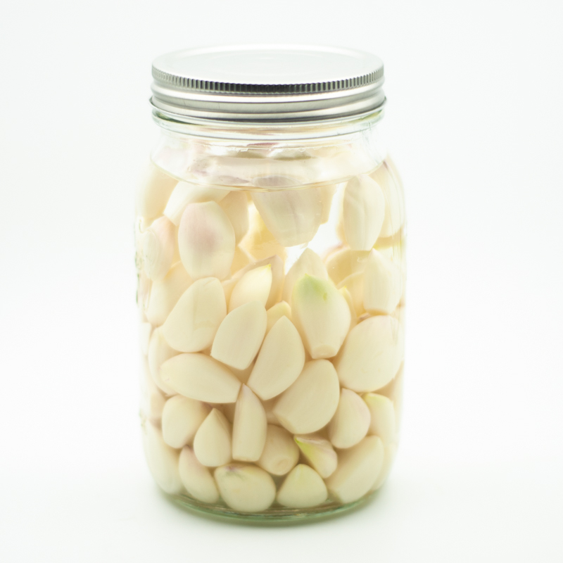 Koreaanse ingemaakte knoflook fase 1