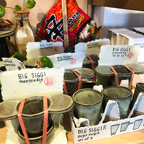 Voorraad bij winkel vol winkeltjes