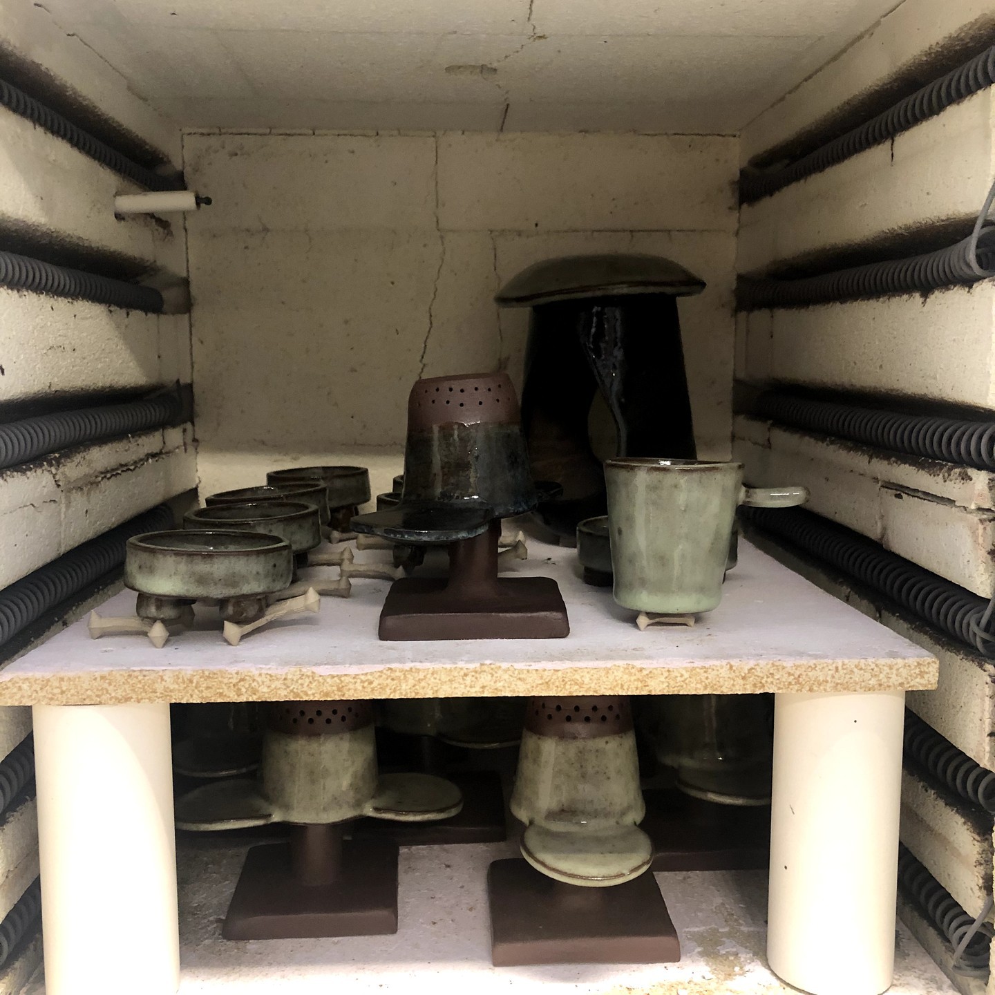 Volle oven na glazuur branden